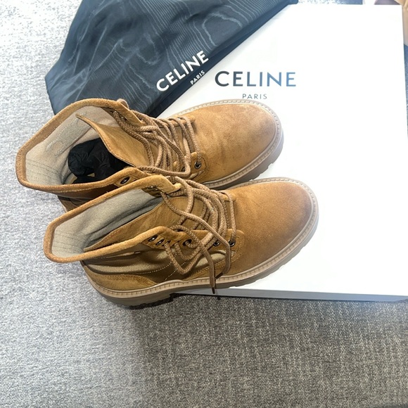 CELINE Paris Lace- up Boots - Picture 1 of 10